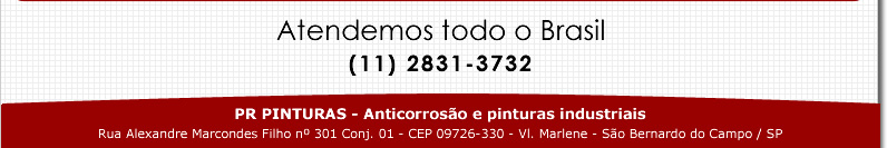 PR PINTURAS - ATENDEMOS TODO O BRASIL. ENTRE EM CONTATO E CONSULTE-NOS (11) 2831-3732